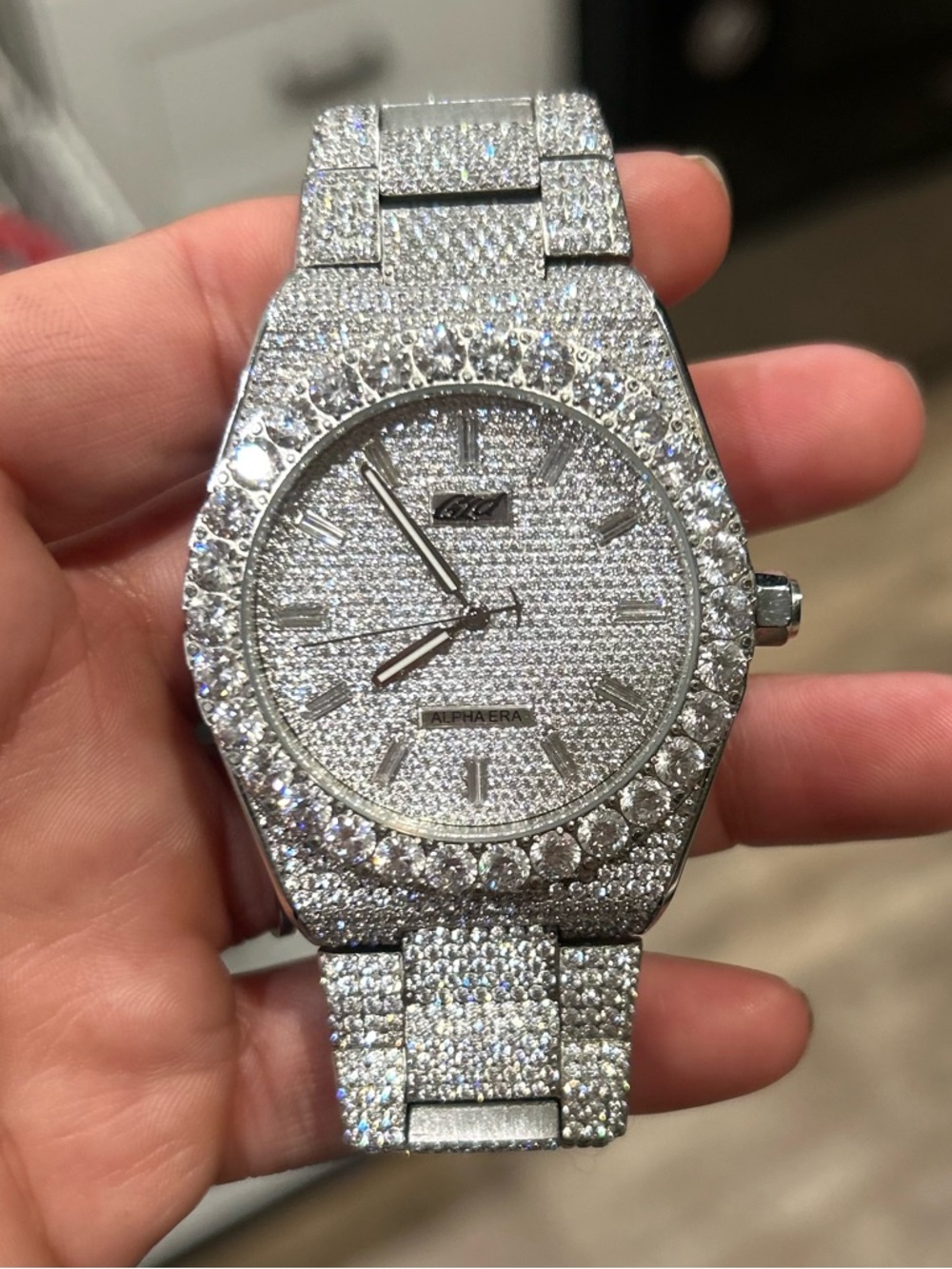 42MM Fully Iced Alpha Era Men’s Watch